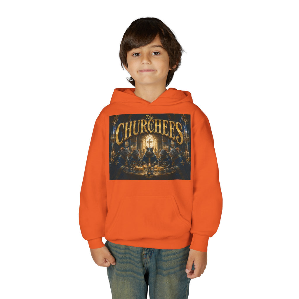 Youth Hoodie — 'CHURCHEES' Graphic Sweatshirt