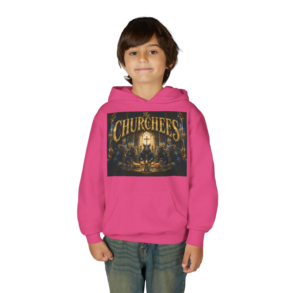 Youth Hoodie — 'CHURCHEES' Graphic Sweatshirt