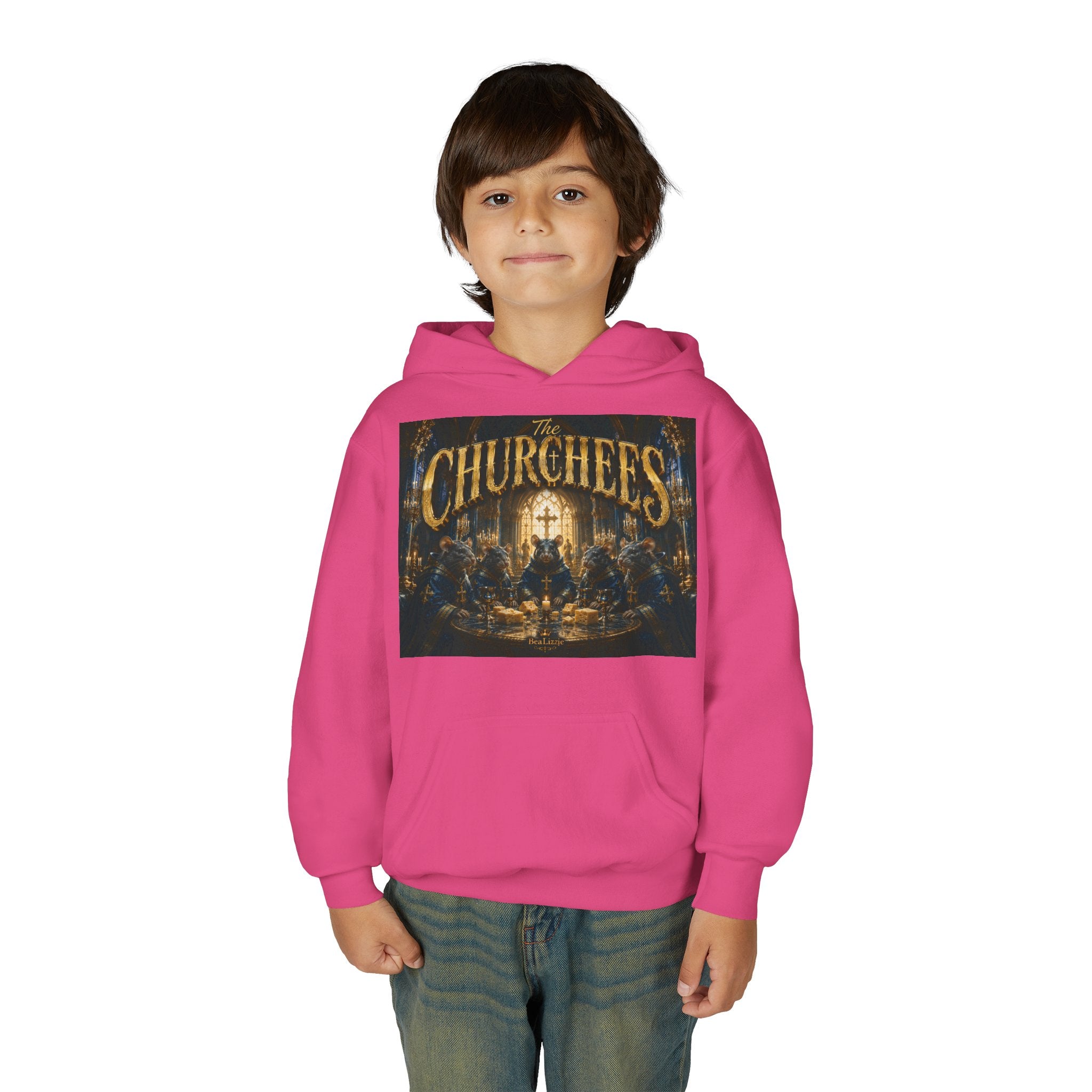 Youth Hoodie — 'CHURCHEES' Graphic Sweatshirt
