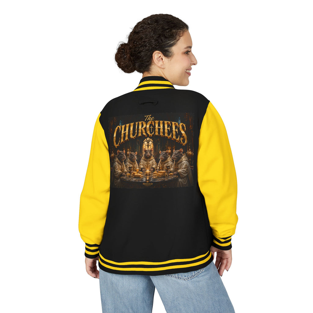 Letterman Jacket — 'The Churchees' Vintage Horror Band Varsity Jacket