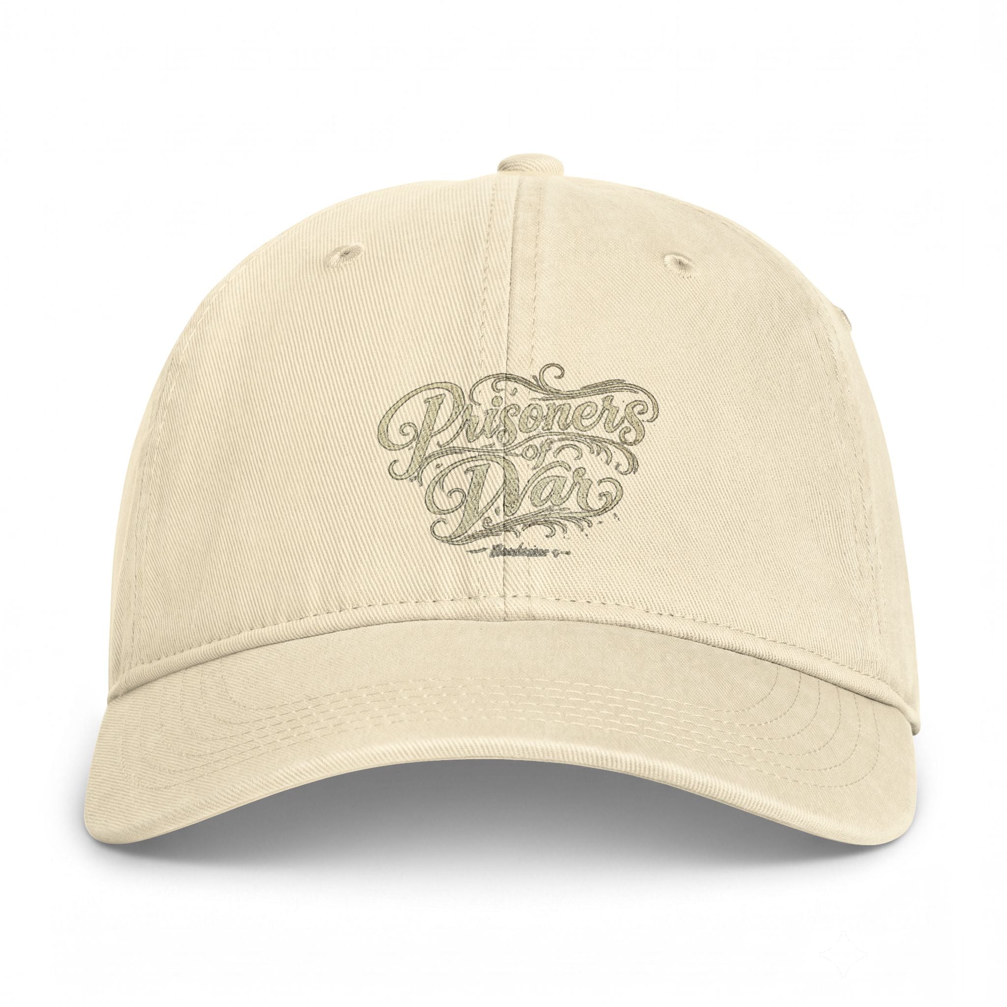 Coastal Washed Cap — Vintage Script Beach Dad Hat