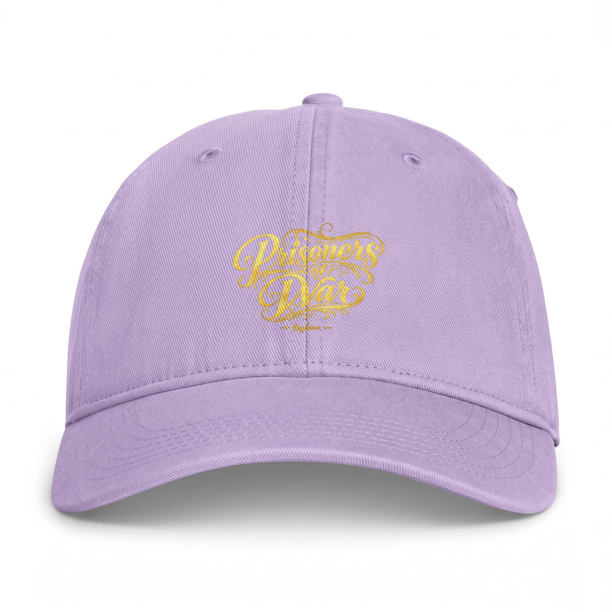 Washed Coastal Cap — Gold Script "Waves Dad" Embroidered Baseball Hat