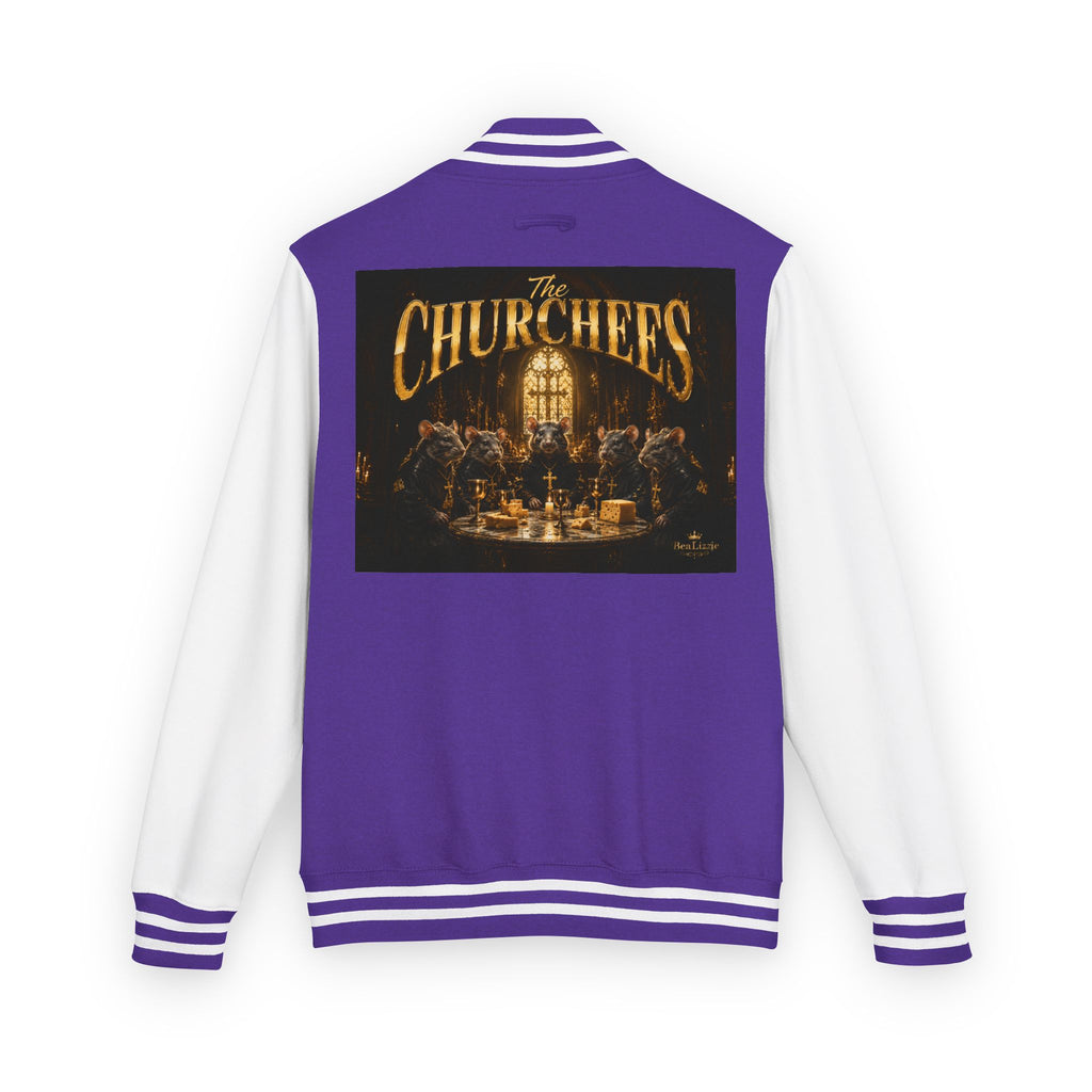 Letterman Jacket — 'The Churchees' Vintage Band Logo Varsity Jacket