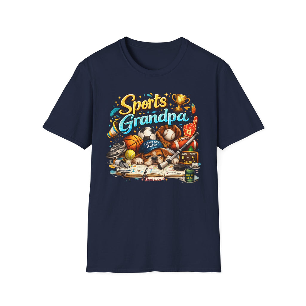 Sports Grandpa T-Shirt — Vintage Trophy & Game Day Legends Tee for Grandfathers