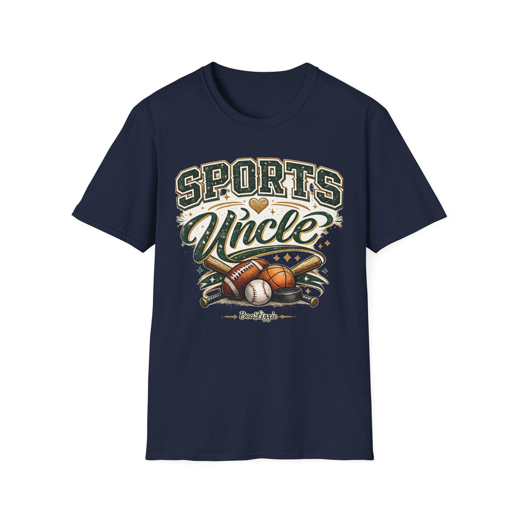 Sports Uncle T-Shirt — Vintage Athletic Design (Baseball, Football, Basketball)