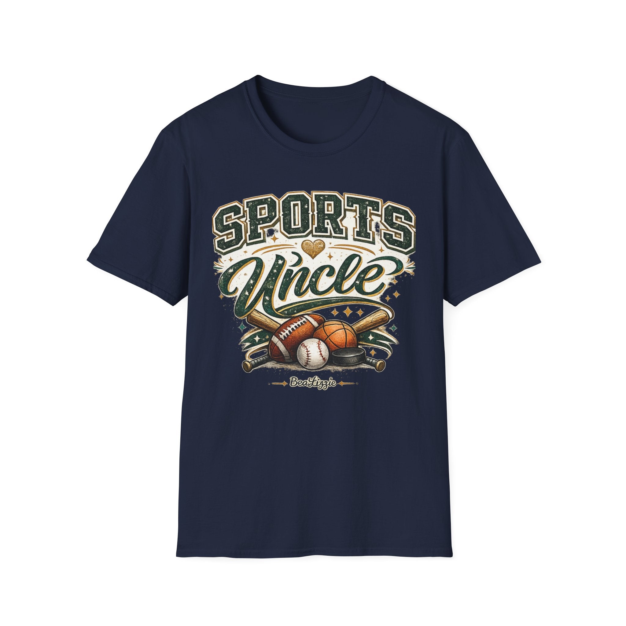 Sports Uncle T-Shirt — Vintage Athletic Design (Baseball, Football, Basketball)