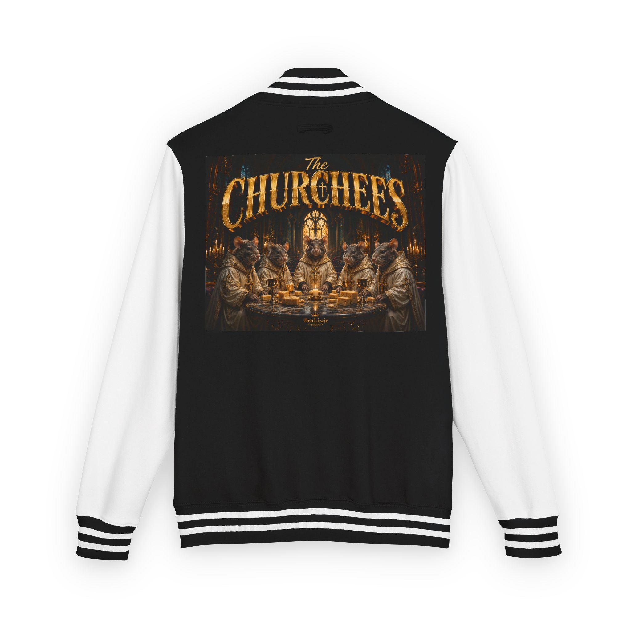 Letterman Jacket — 'The Churchees' Vintage Horror Band Varsity Jacket