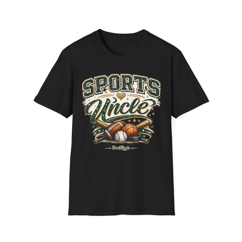 Sports Uncle T-Shirt — Vintage Athletic Design (Baseball, Football, Basketball)