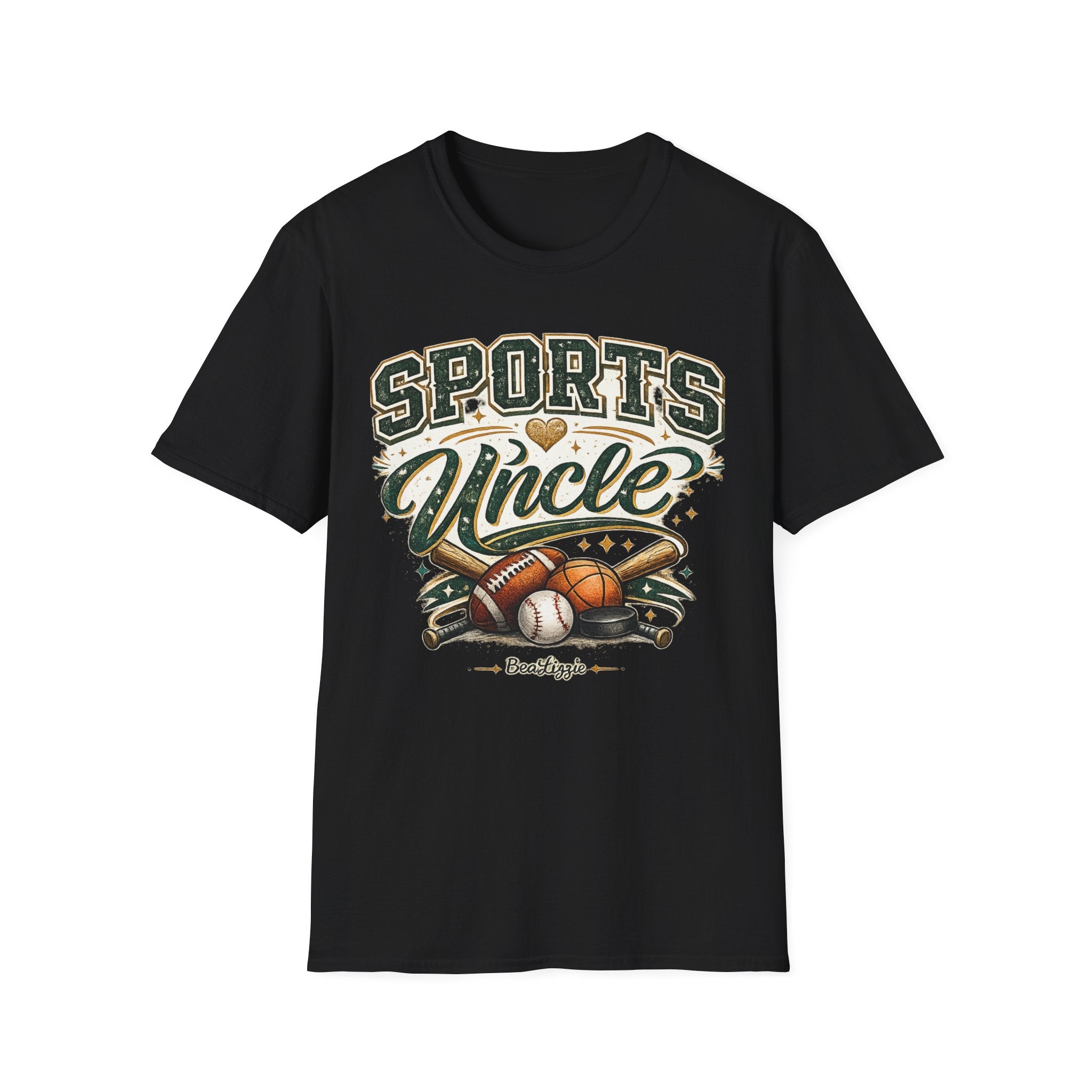 Sports Uncle T-Shirt — Vintage Athletic Design (Baseball, Football, Basketball)