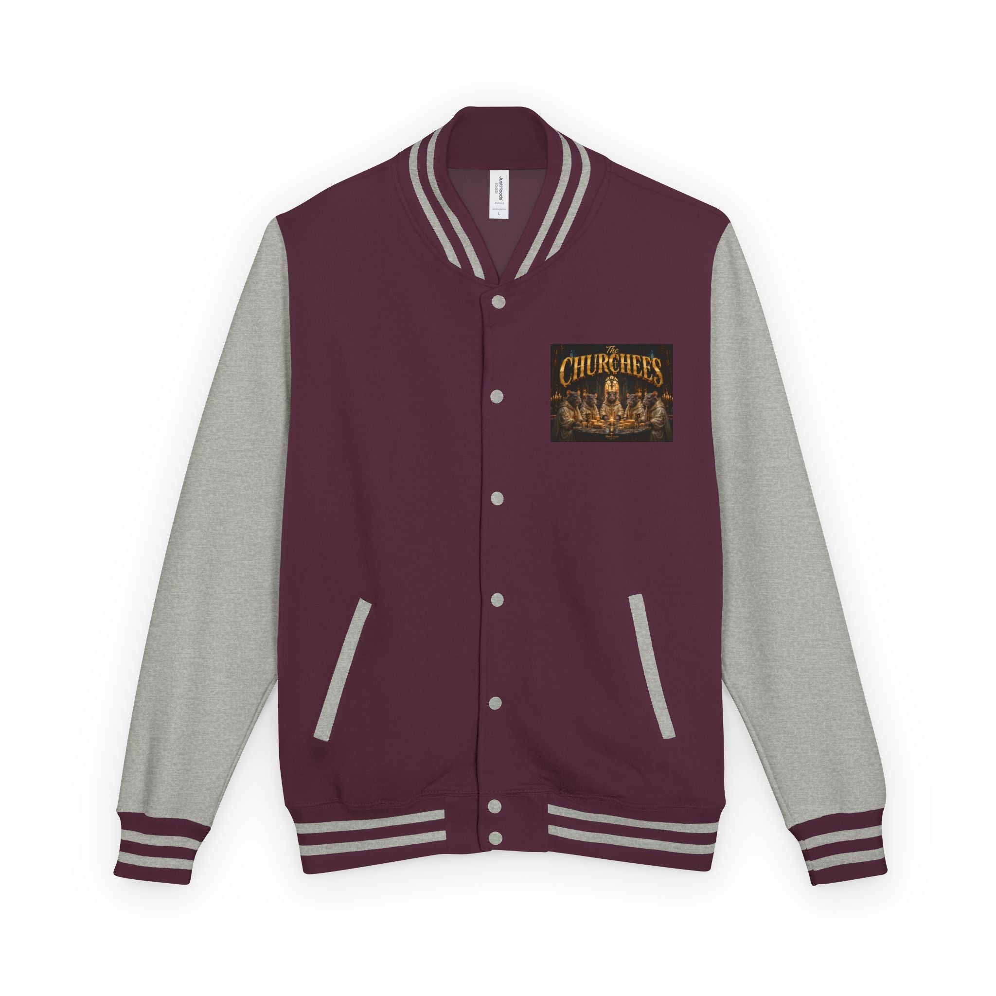 Letterman Jacket — 'The Churchees' Vintage Horror Band Varsity Jacket