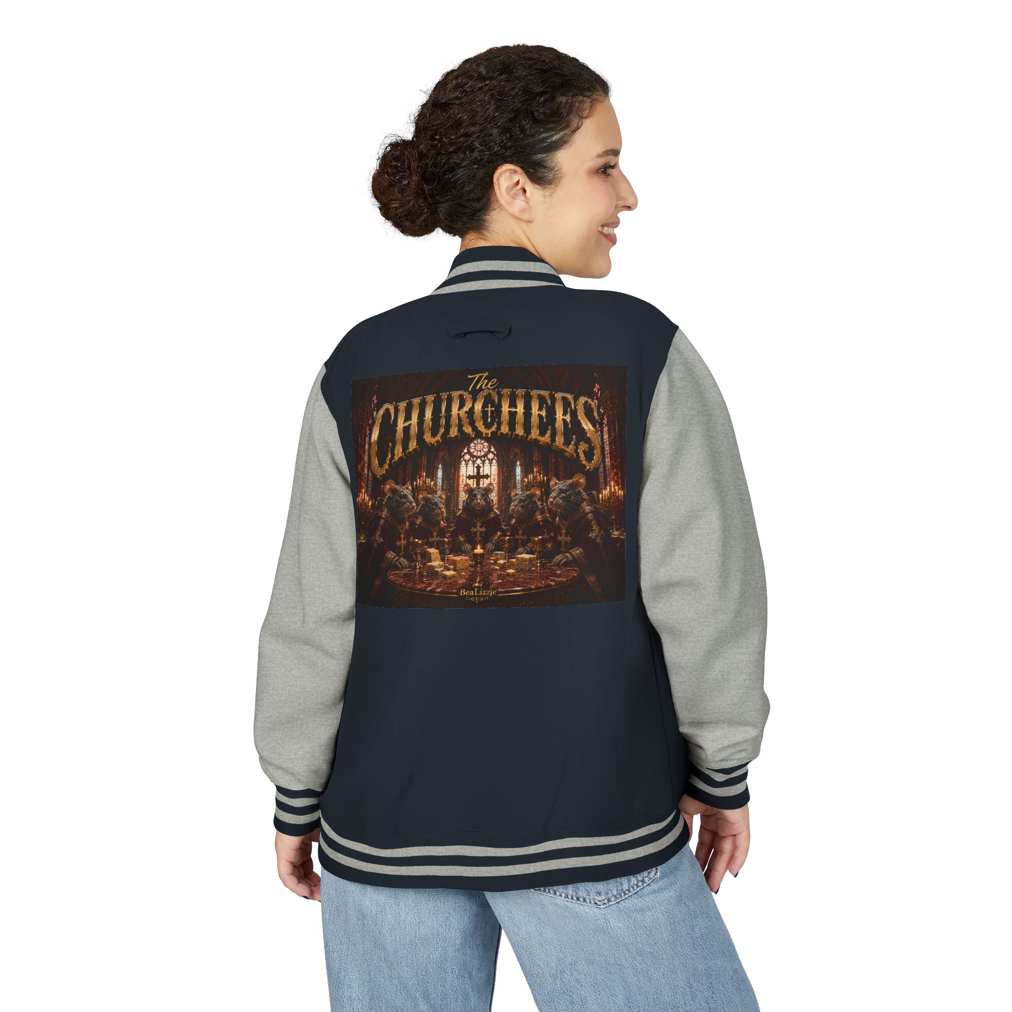 Letterman Jacket — The Churchees Vintage Band Logo Varsity Jacket