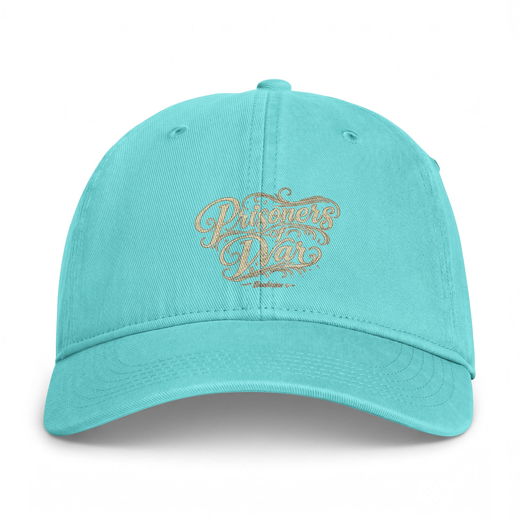 Coastal Washed Cap — Vintage Script Beach Dad Hat