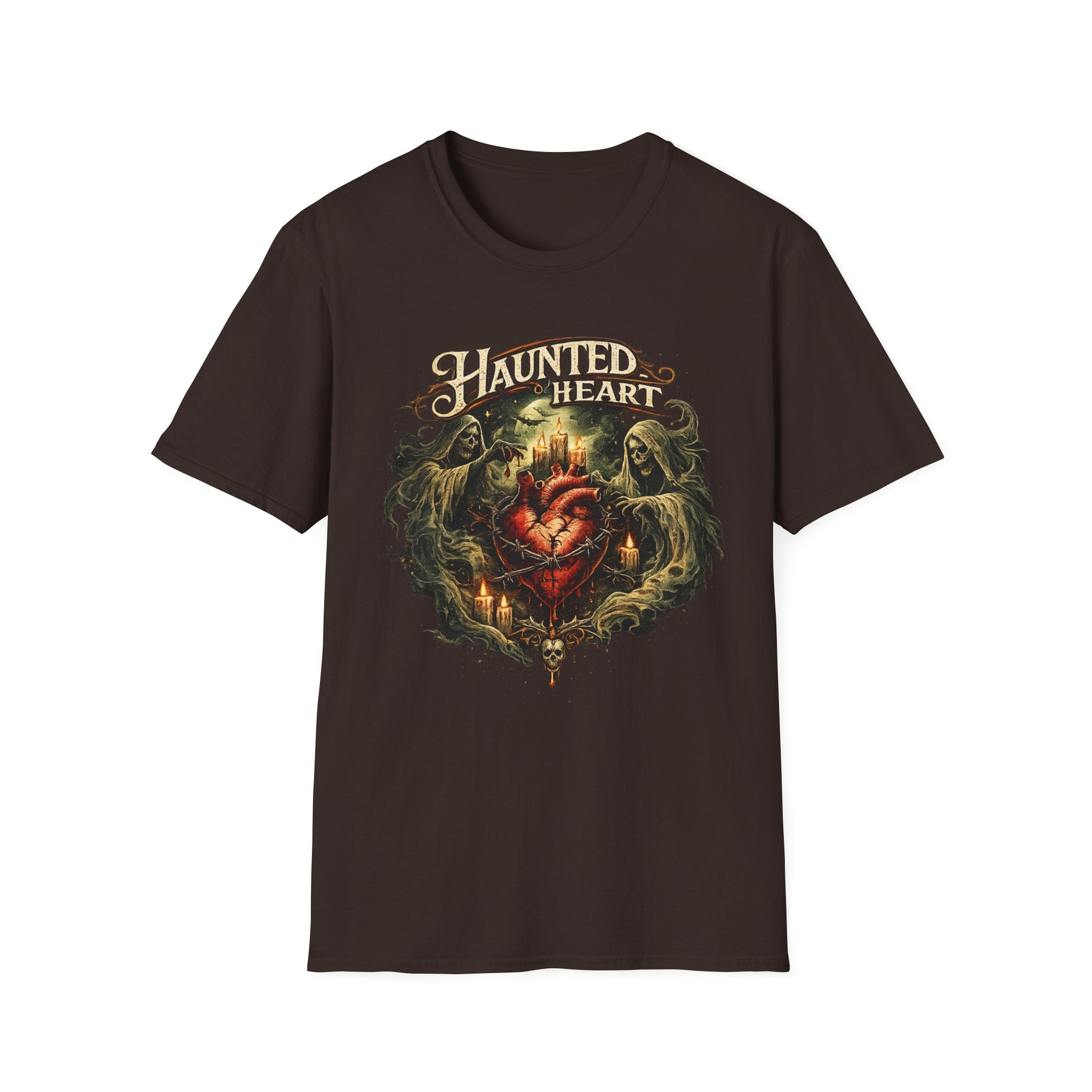 Haunted Heart T-Shirt — Gothic Haunted Heart Vintage Horror Tee