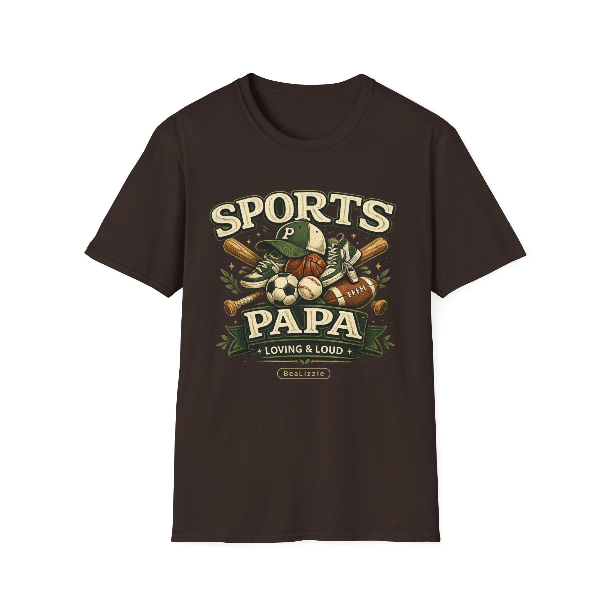 Sports Papa T-Shirt — Loving & Loud Vintage Sports Dad Tee