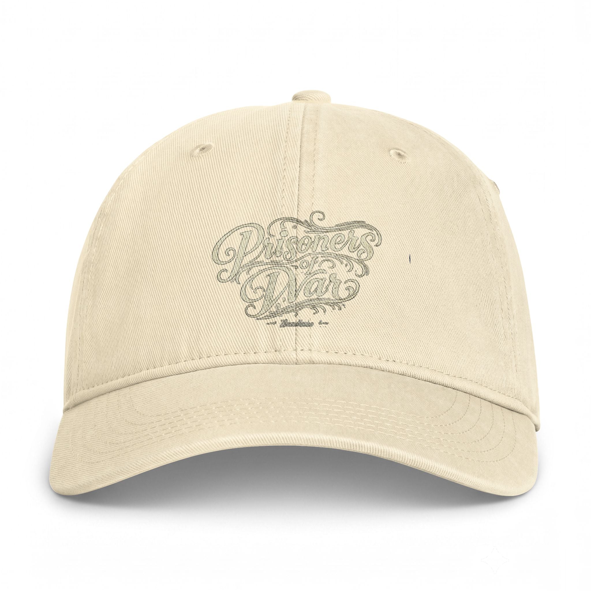 Washed Coastal Cap — Vintage Script Beach Hat