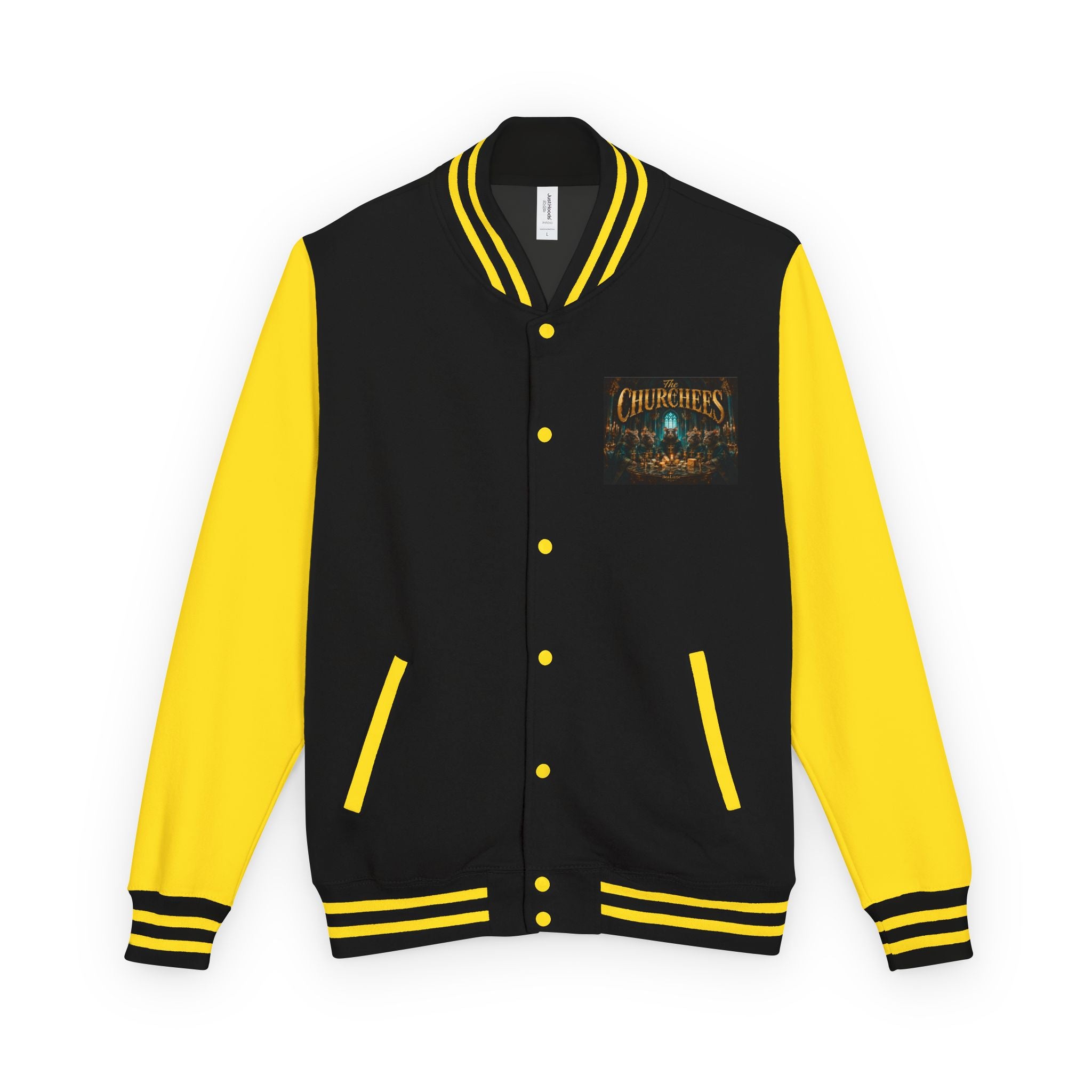 Letterman Jacket — "The Churchees" Retro Band Varsity Jacket
