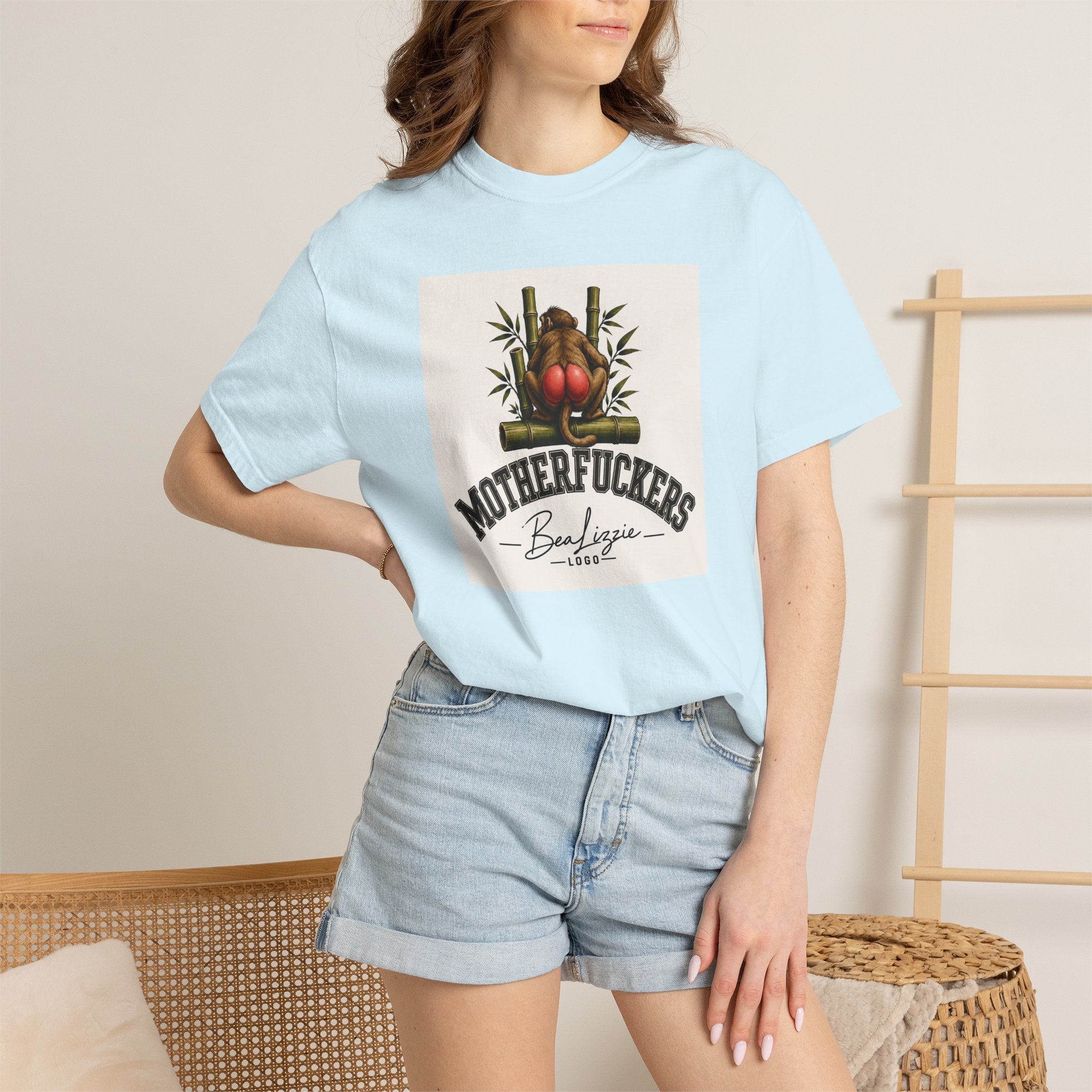 Motherfuckers Buddha Graphic T-Shirt — Retro Buddha & Bamboo Illustration Tee