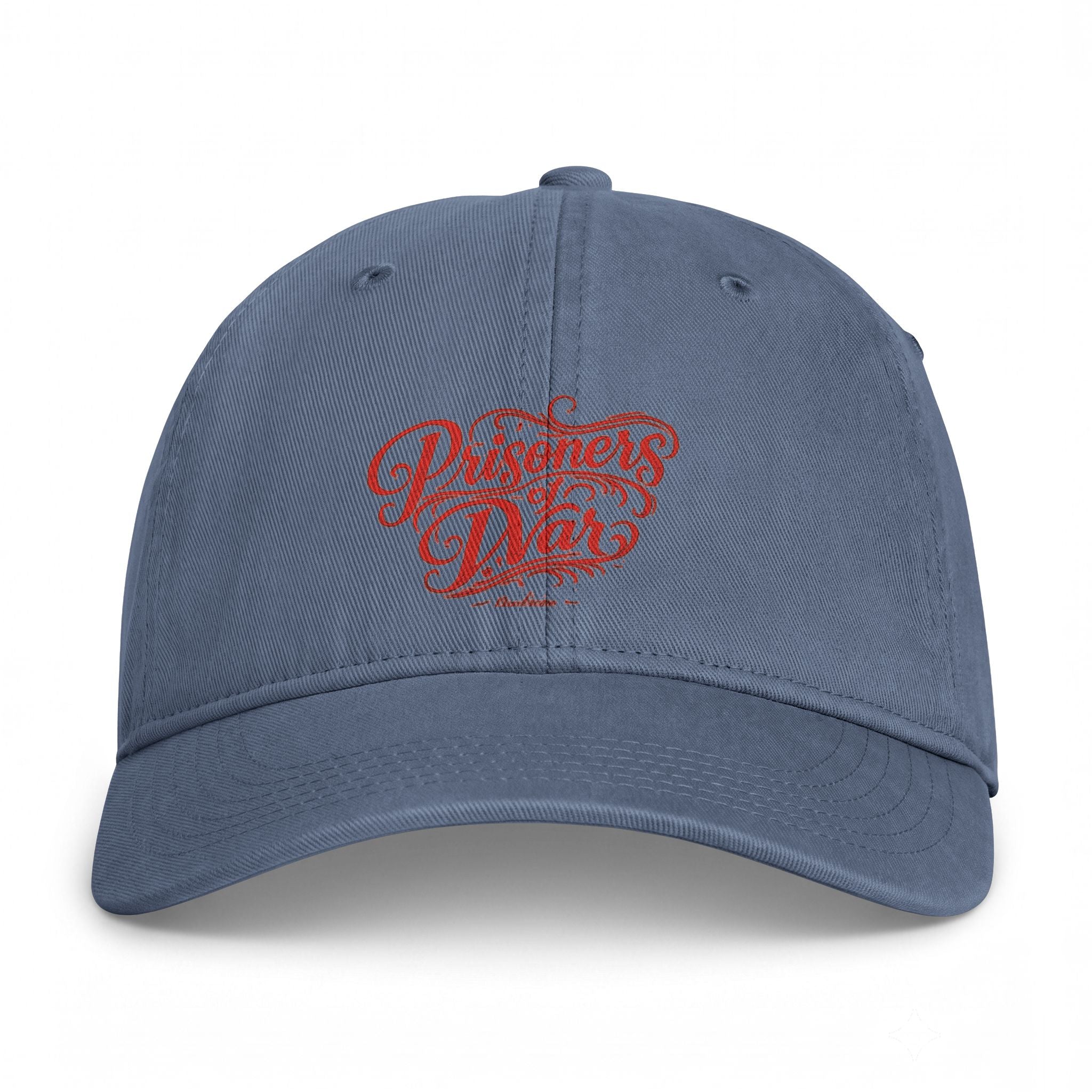 Washed Baseball Cap — "Endless Days" Coastal Retro Script Embroidered Hat