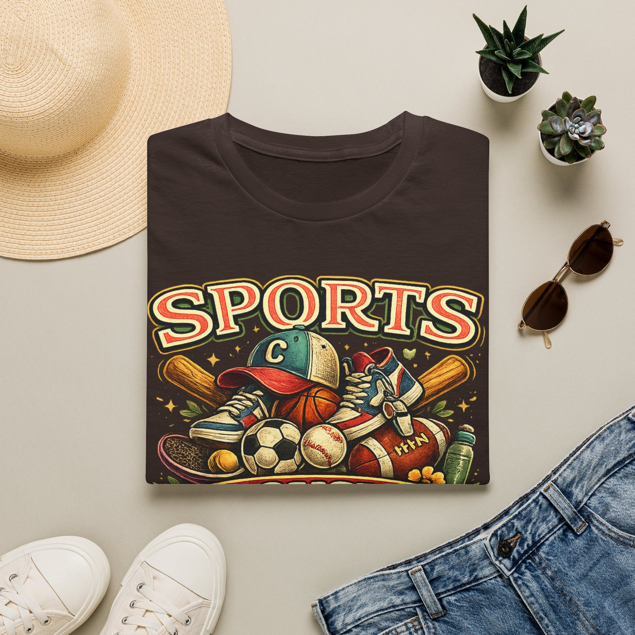 Sports Cousin T-Shirt — Vintage Athletic Family Tee ("Sports Cousin")