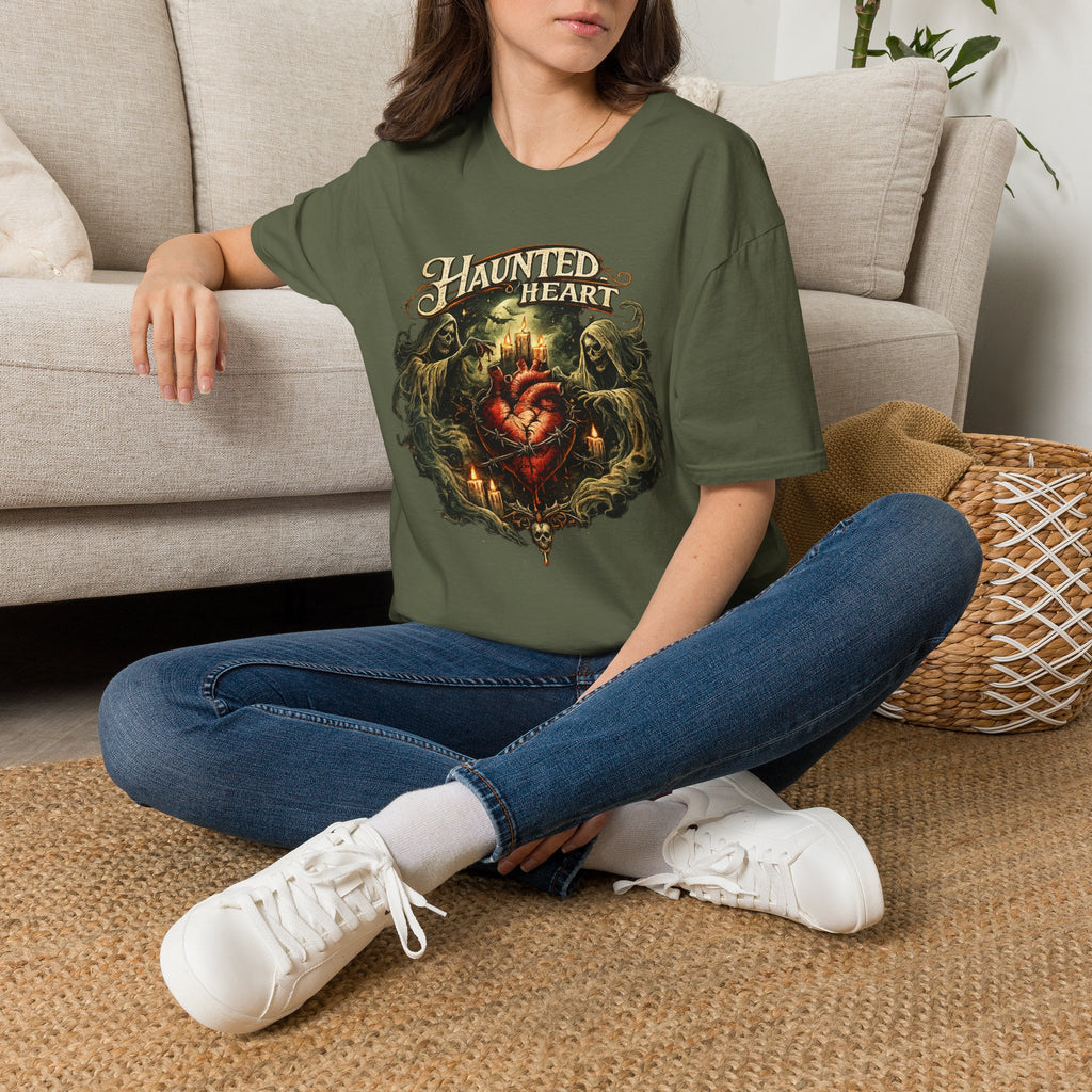 Haunted Heart T-Shirt — Gothic Haunted Heart Vintage Horror Tee