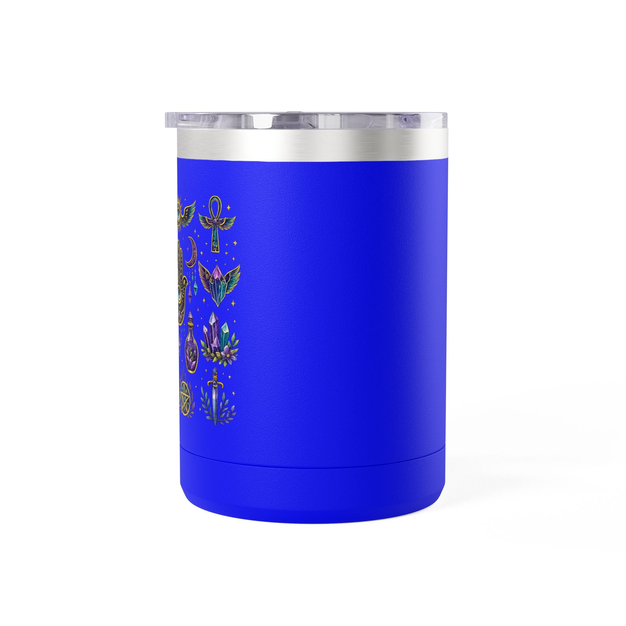 15oz Travel Mug — Purple Floral Anchor
