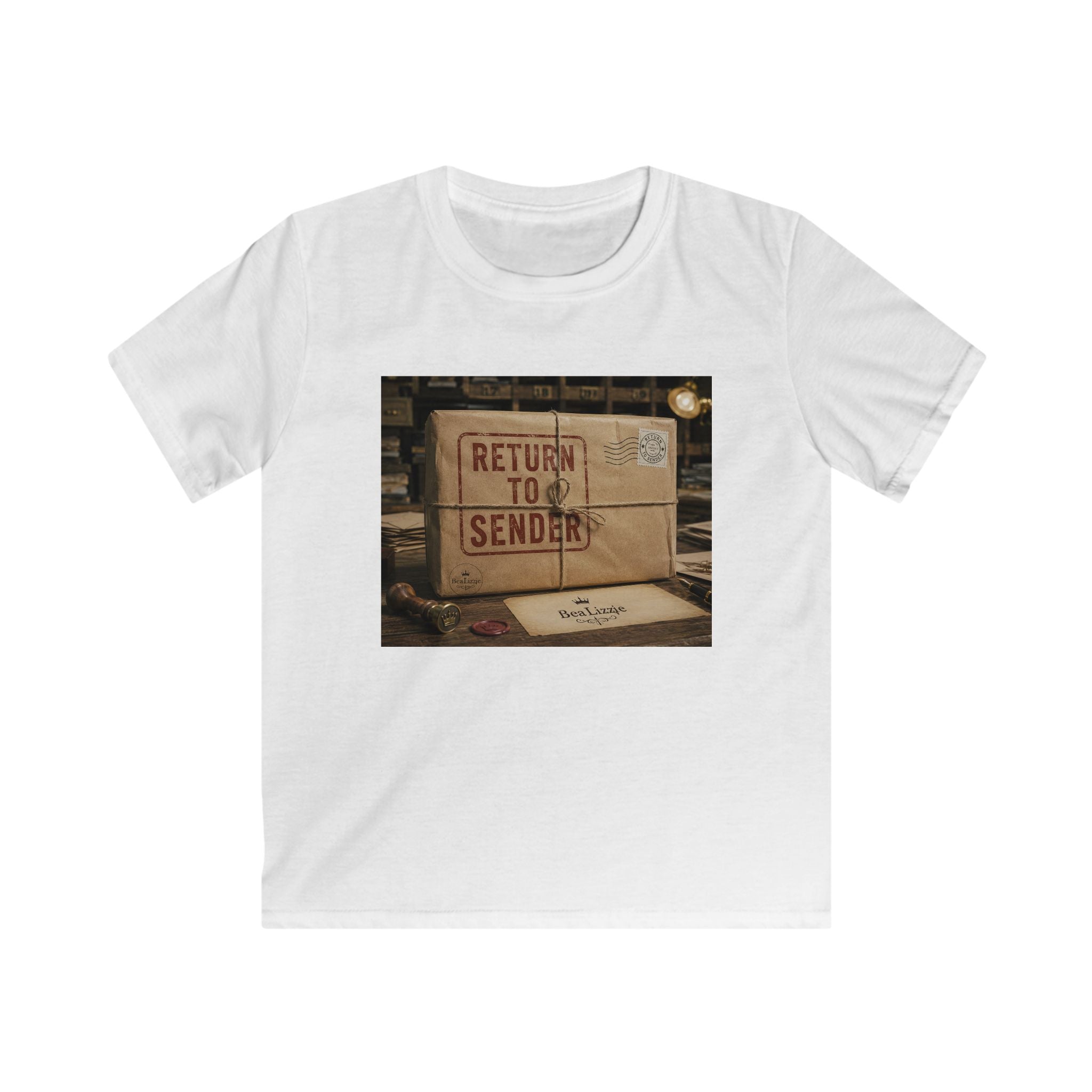 T-shirt enfant — Motif "Retour à l'expéditeur" boîte aux lettres vintage