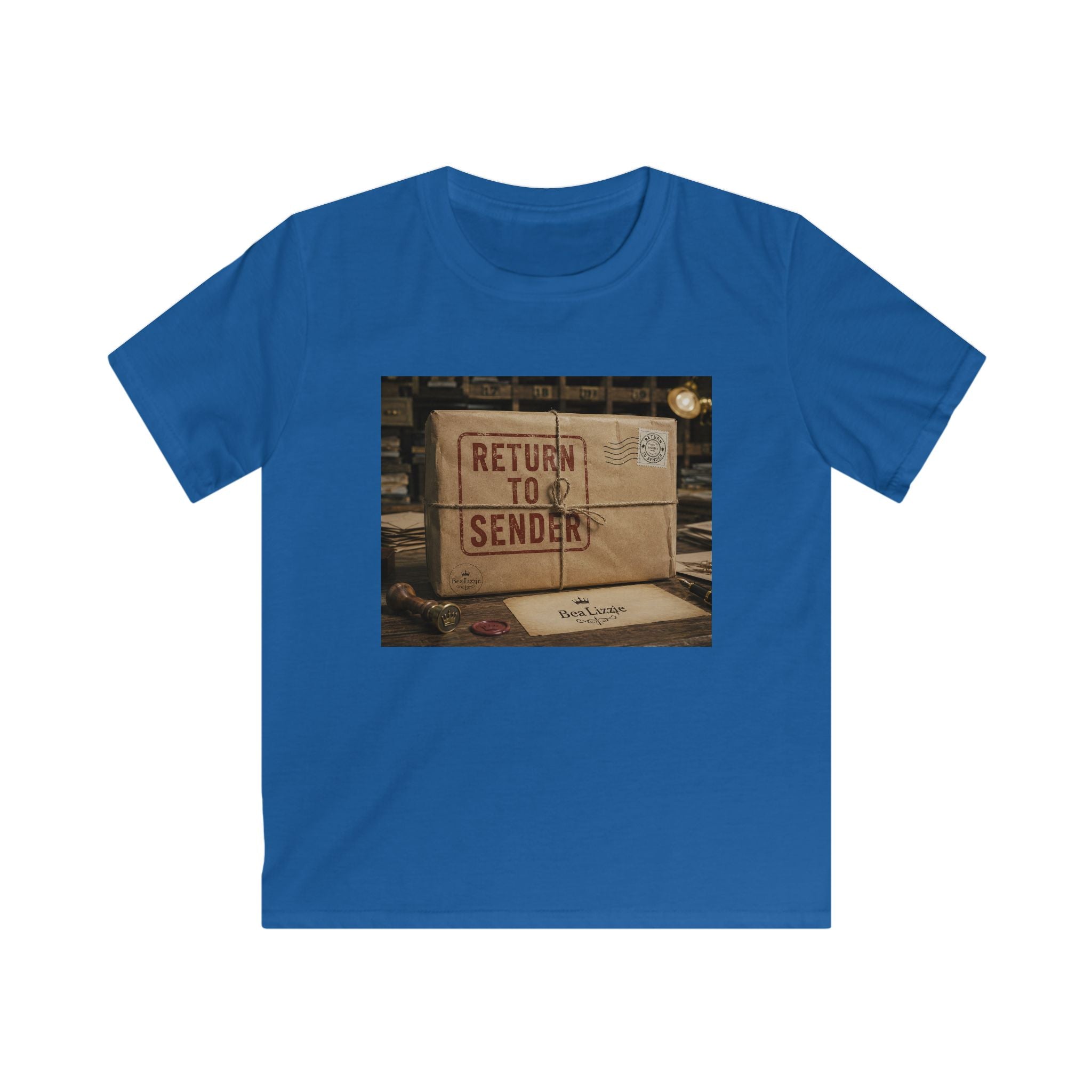 T-shirt enfant — Motif "Retour à l'expéditeur" boîte aux lettres vintage