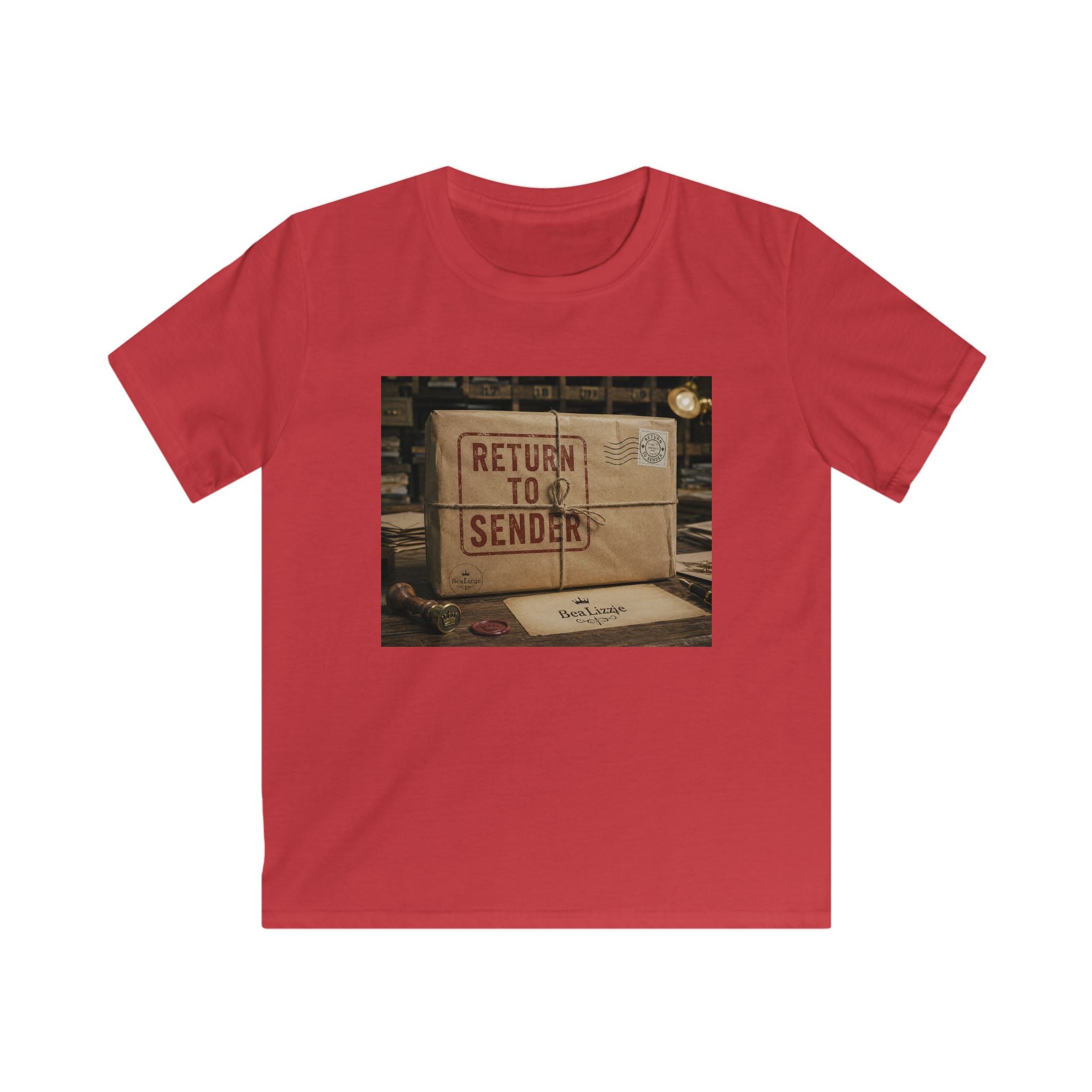 T-shirt enfant — Motif "Retour à l'expéditeur" boîte aux lettres vintage