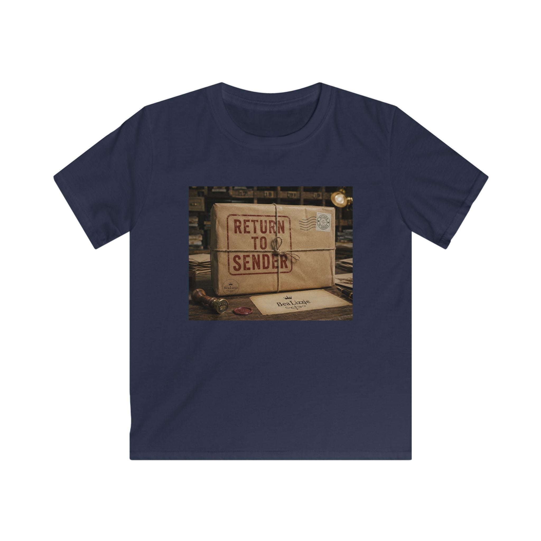 T-shirt enfant — Motif "Retour à l'expéditeur" boîte aux lettres vintage