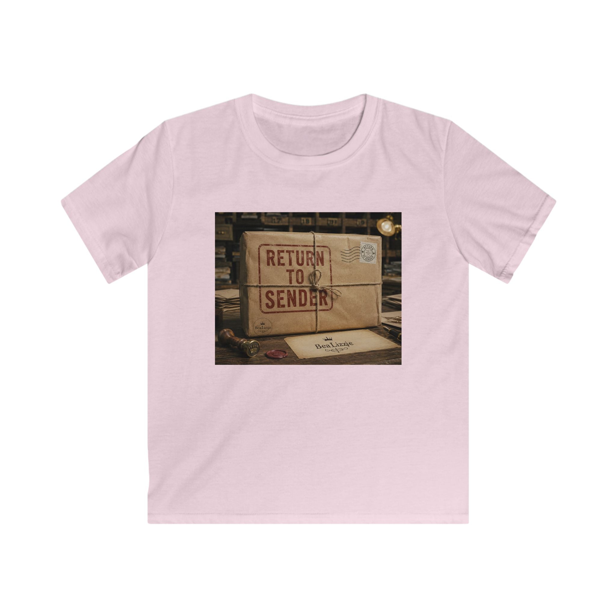 T-shirt enfant — Motif "Retour à l'expéditeur" boîte aux lettres vintage