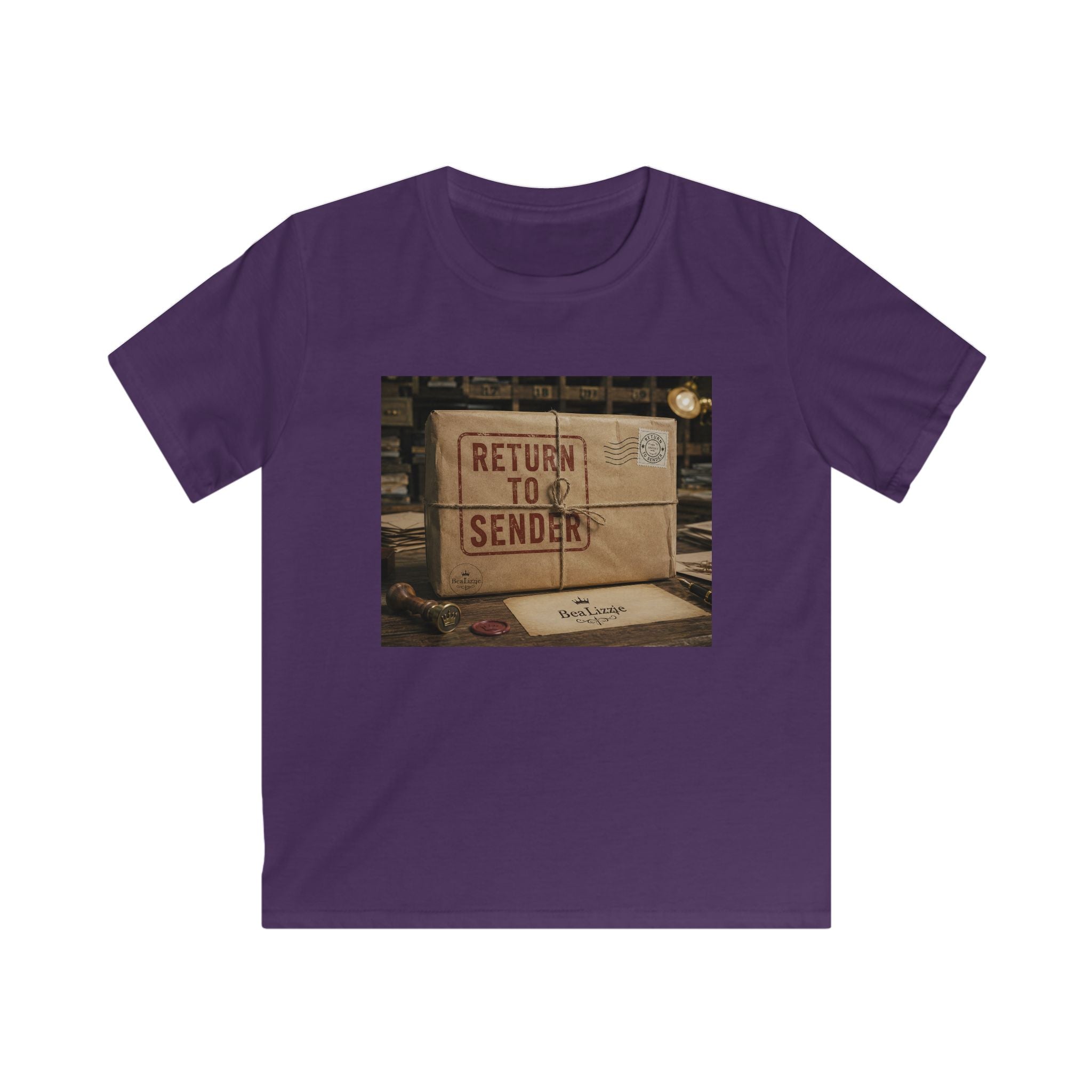 T-shirt enfant — Motif "Retour à l'expéditeur" boîte aux lettres vintage