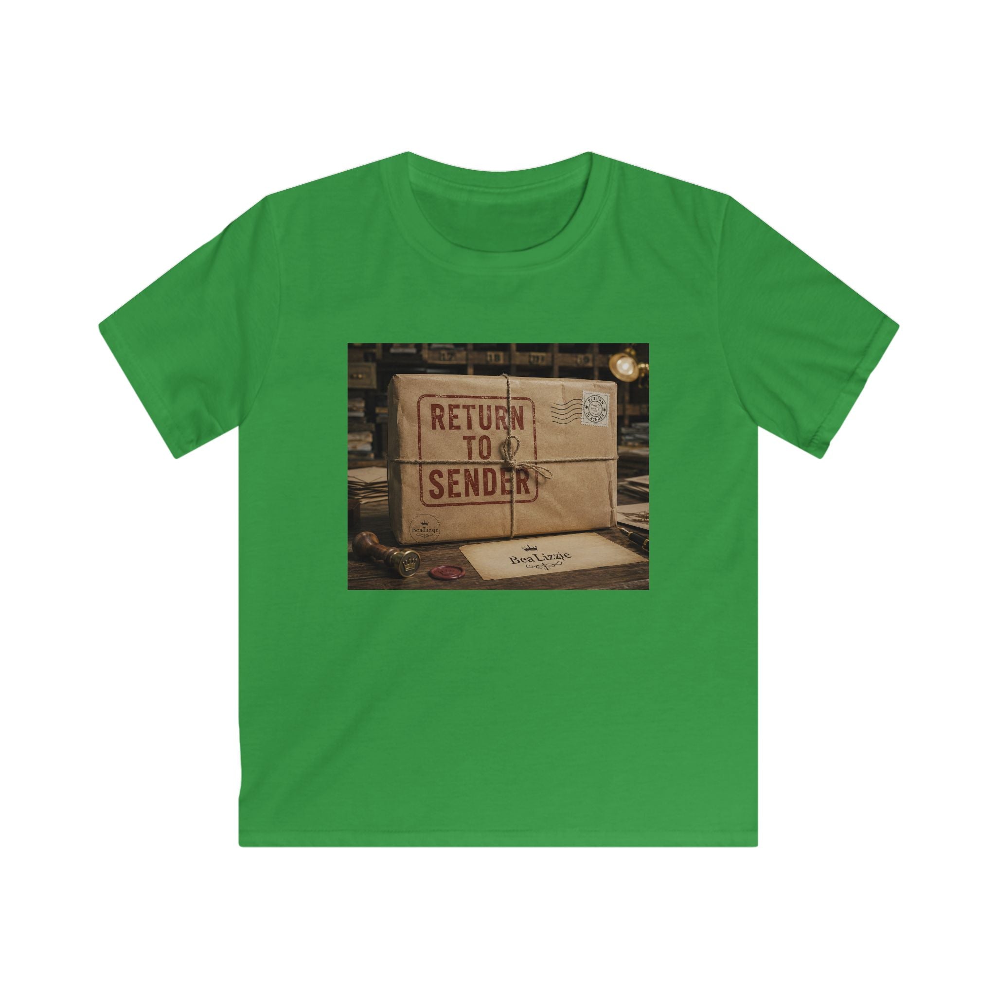 T-shirt enfant — Motif "Retour à l'expéditeur" boîte aux lettres vintage