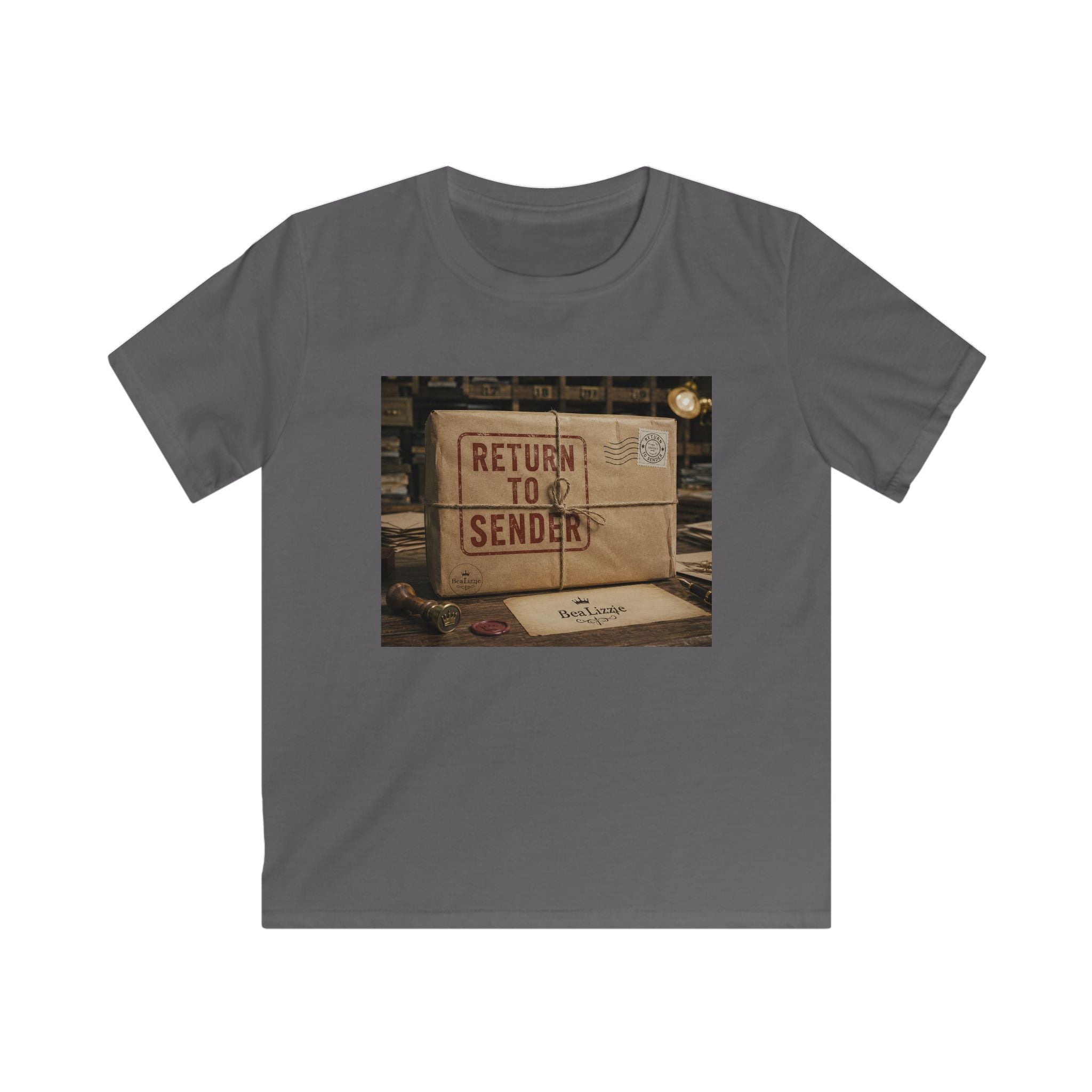 T-shirt enfant — Motif "Retour à l'expéditeur" boîte aux lettres vintage
