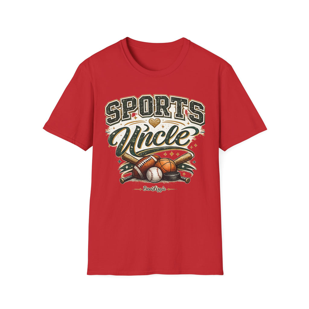 Sports Uncle T-Shirt — Vintage Athletic Design (Baseball, Football, Basketball)