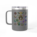 15oz Travel Mug — Purple Floral Anchor
