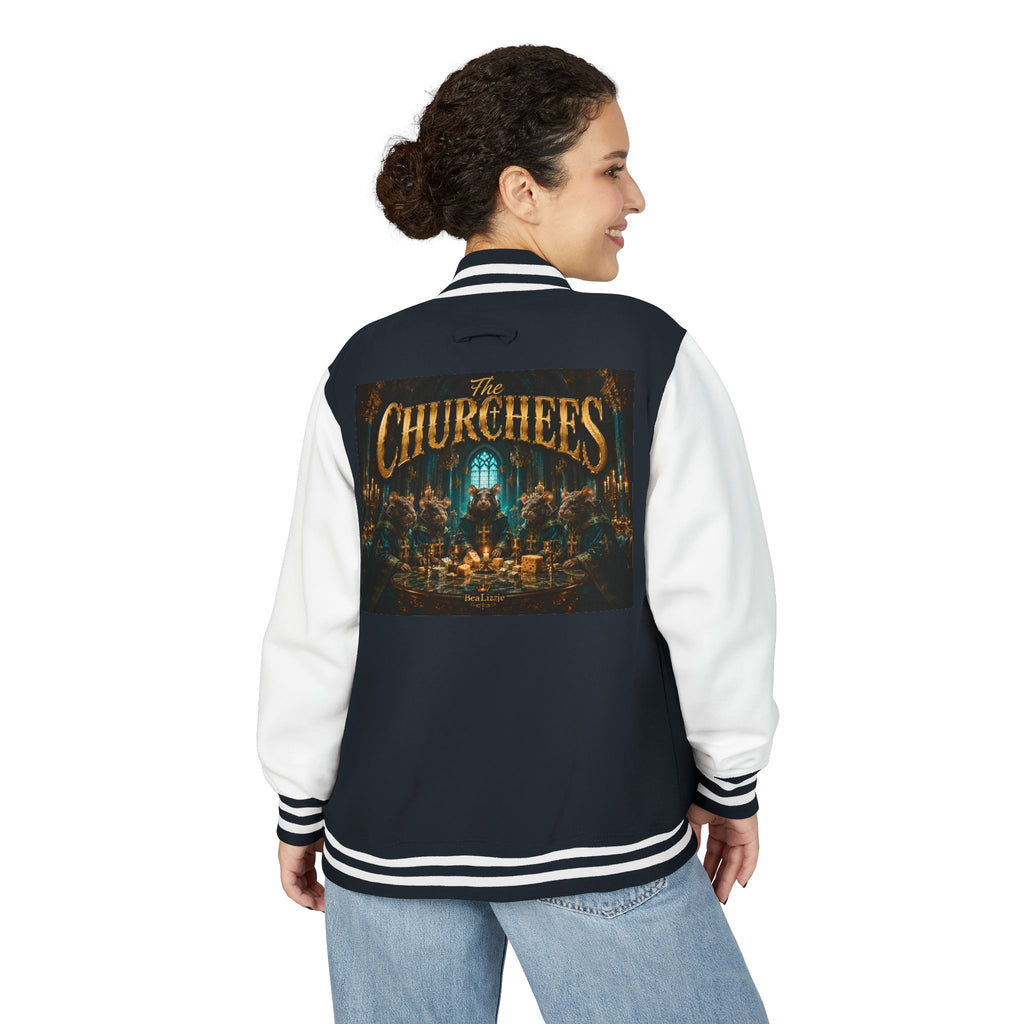 Letterman Jacket — "The Churchees" Retro Band Varsity Jacket