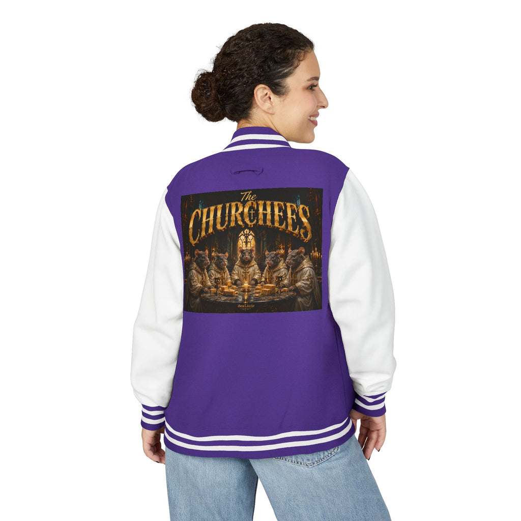 Letterman Jacket — 'The Churchees' Vintage Horror Band Varsity Jacket