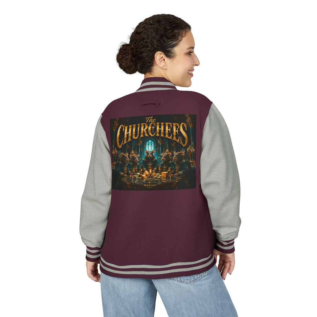 Letterman Jacket — "The Churchees" Retro Band Varsity Jacket