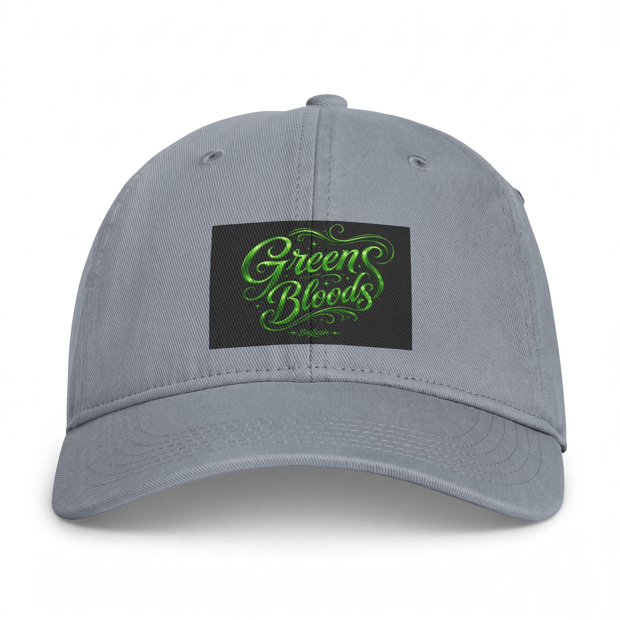 Green Bloods Script Cap — Washed Coastal Dad Hat