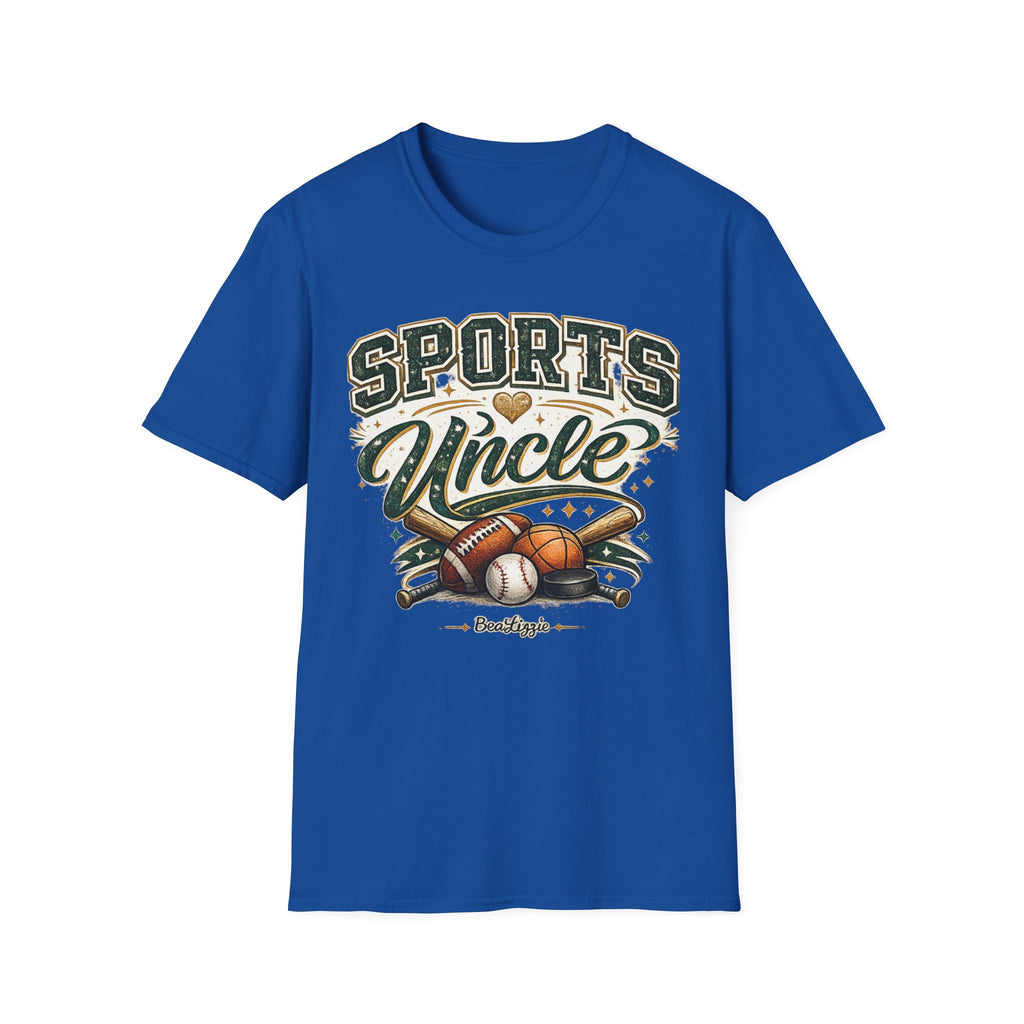 Sports Uncle T-Shirt — Vintage Athletic Design (Baseball, Football, Basketball)