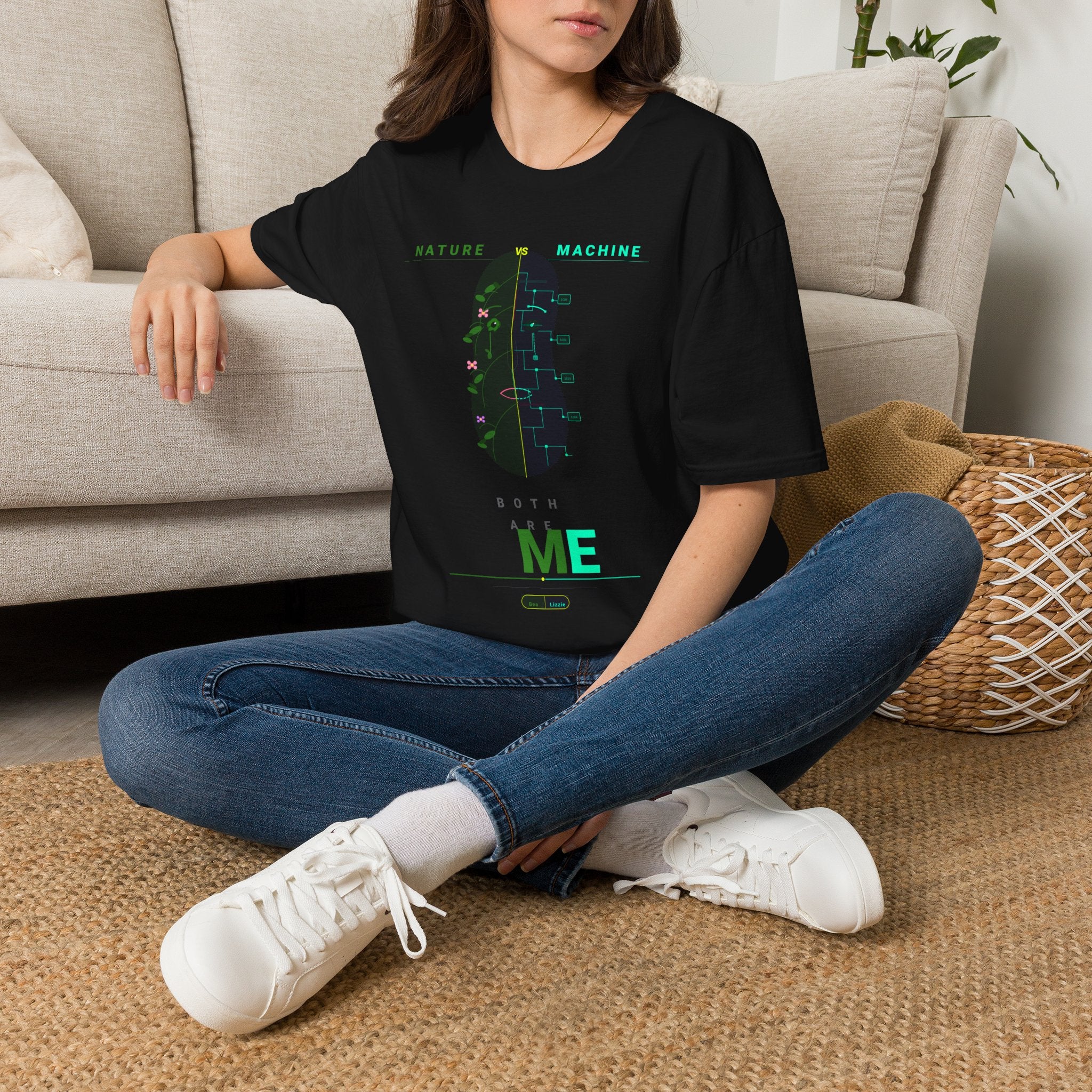 Nature Machine T-Shirt — Eco Tech Graphic Tee