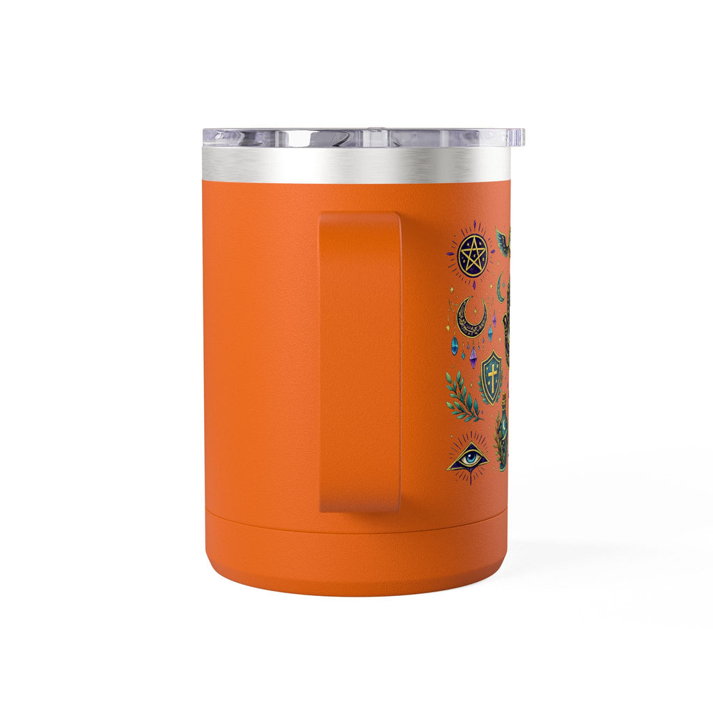 15oz Travel Mug — Purple Floral Anchor
