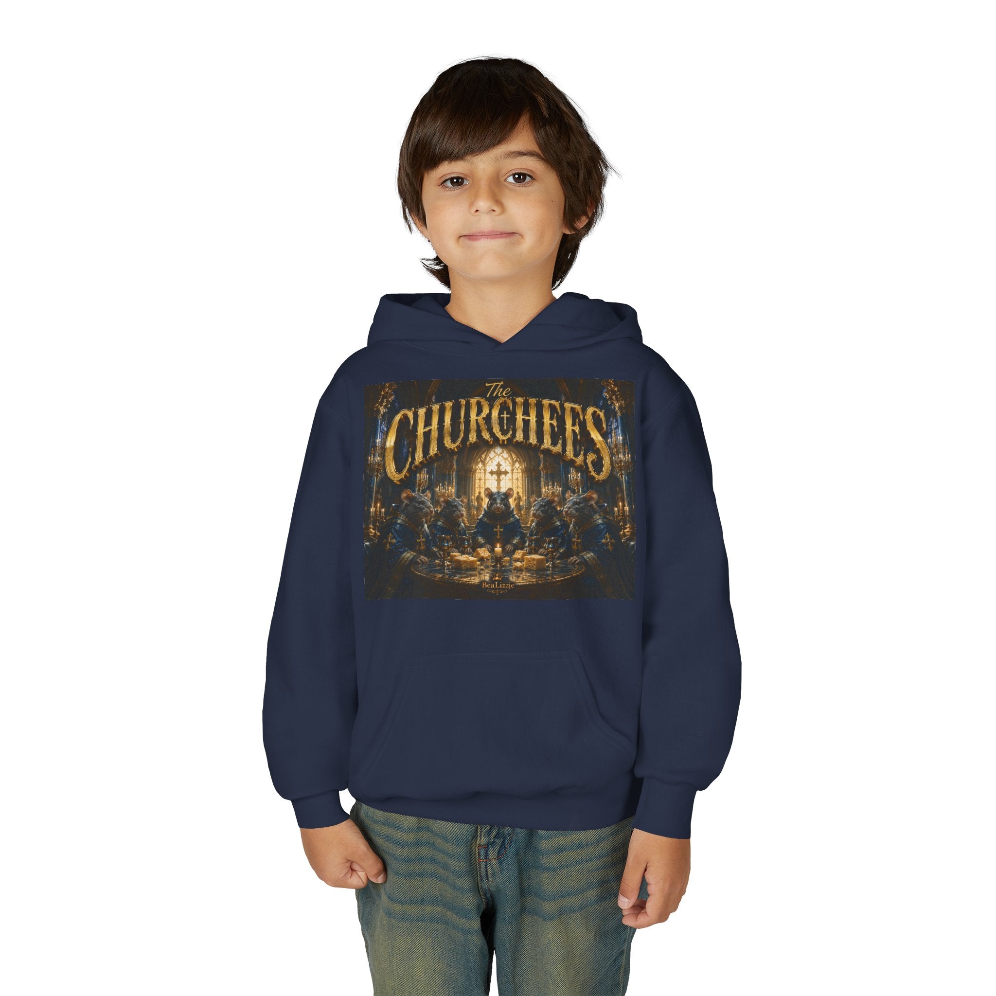 Youth Hoodie — 'CHURCHEES' Graphic Sweatshirt