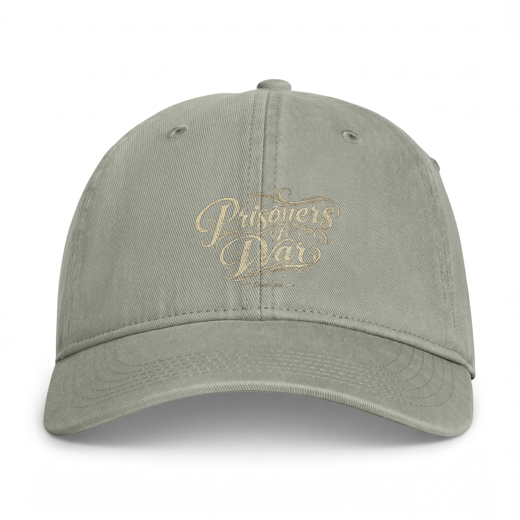 Coastal Washed Cap — Vintage Script Beach Dad Hat