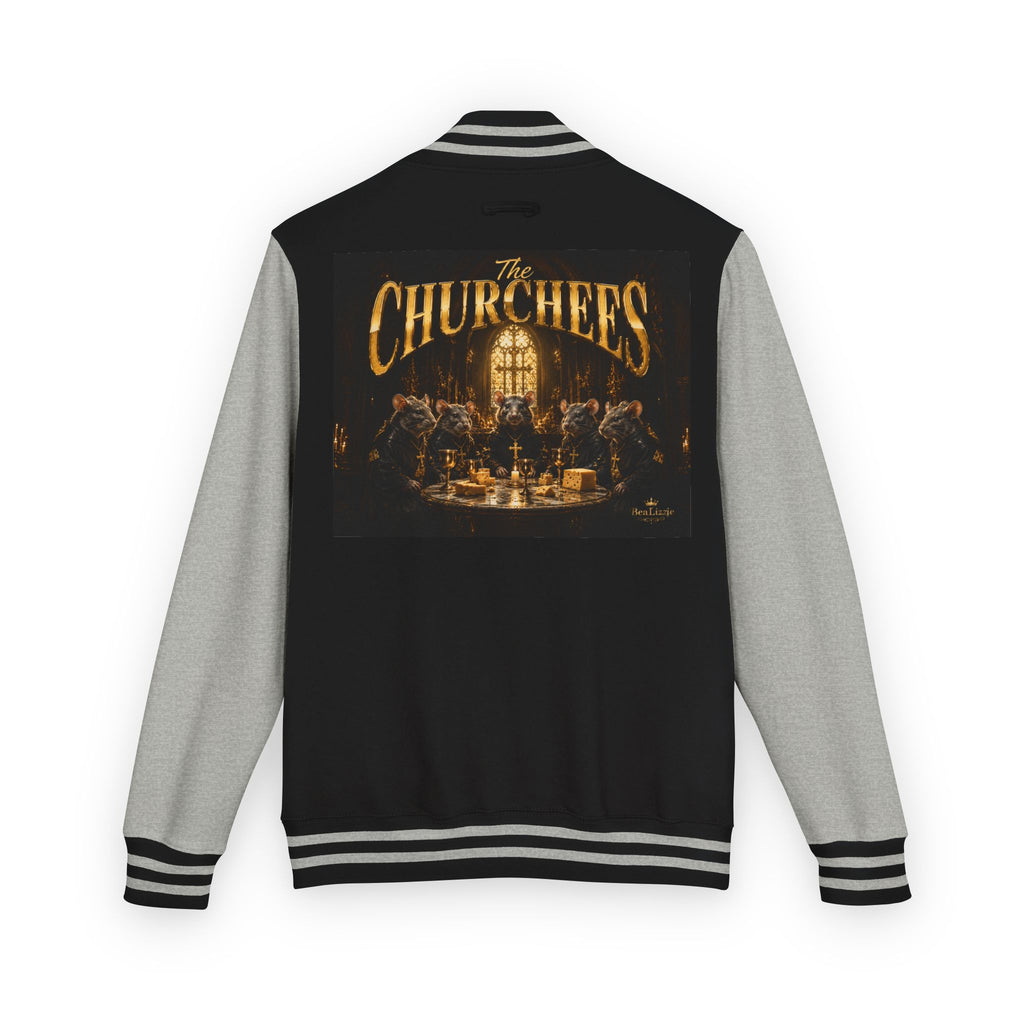 Letterman Jacket — 'The Churchees' Vintage Band Logo Varsity Jacket