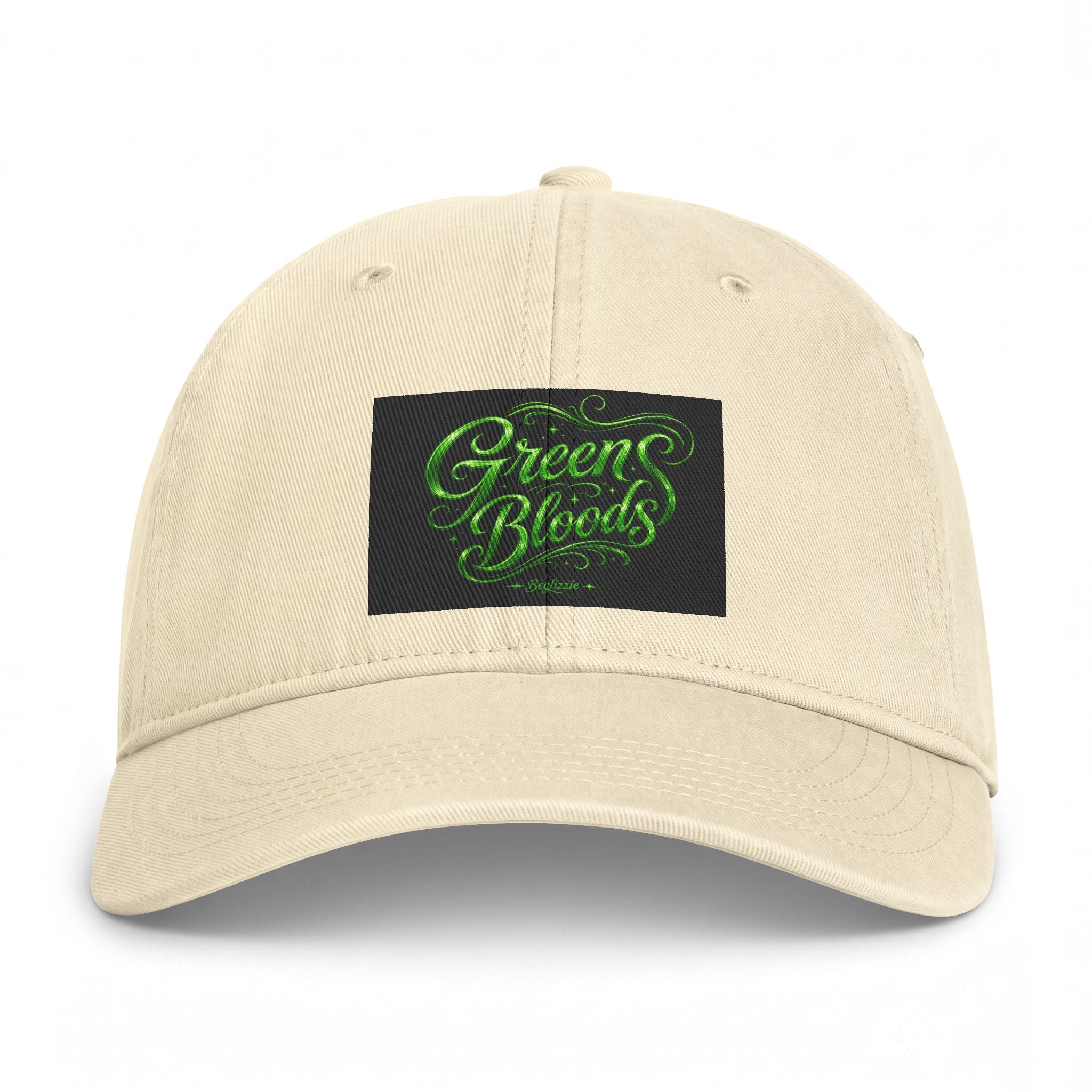 Green Bloods Script Cap — Washed Coastal Dad Hat
