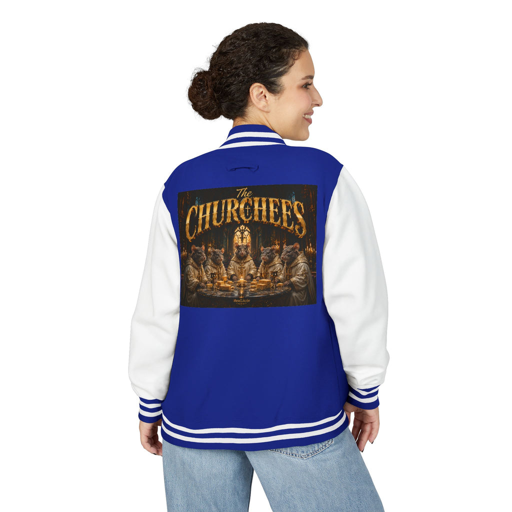 Letterman Jacket — 'The Churchees' Vintage Horror Band Varsity Jacket
