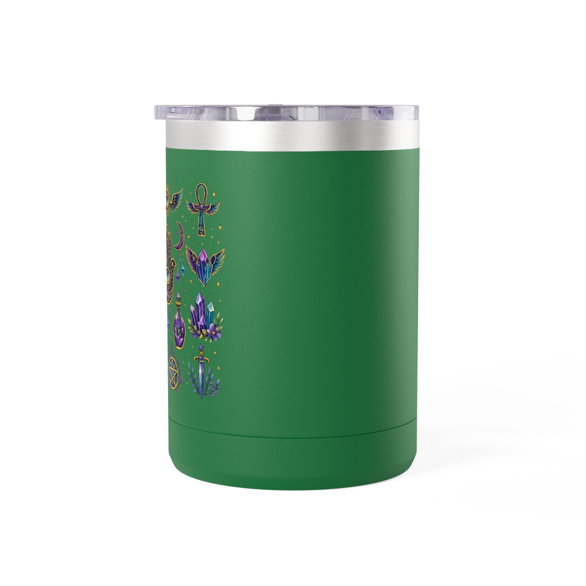 15oz Travel Mug — Purple Floral Anchor