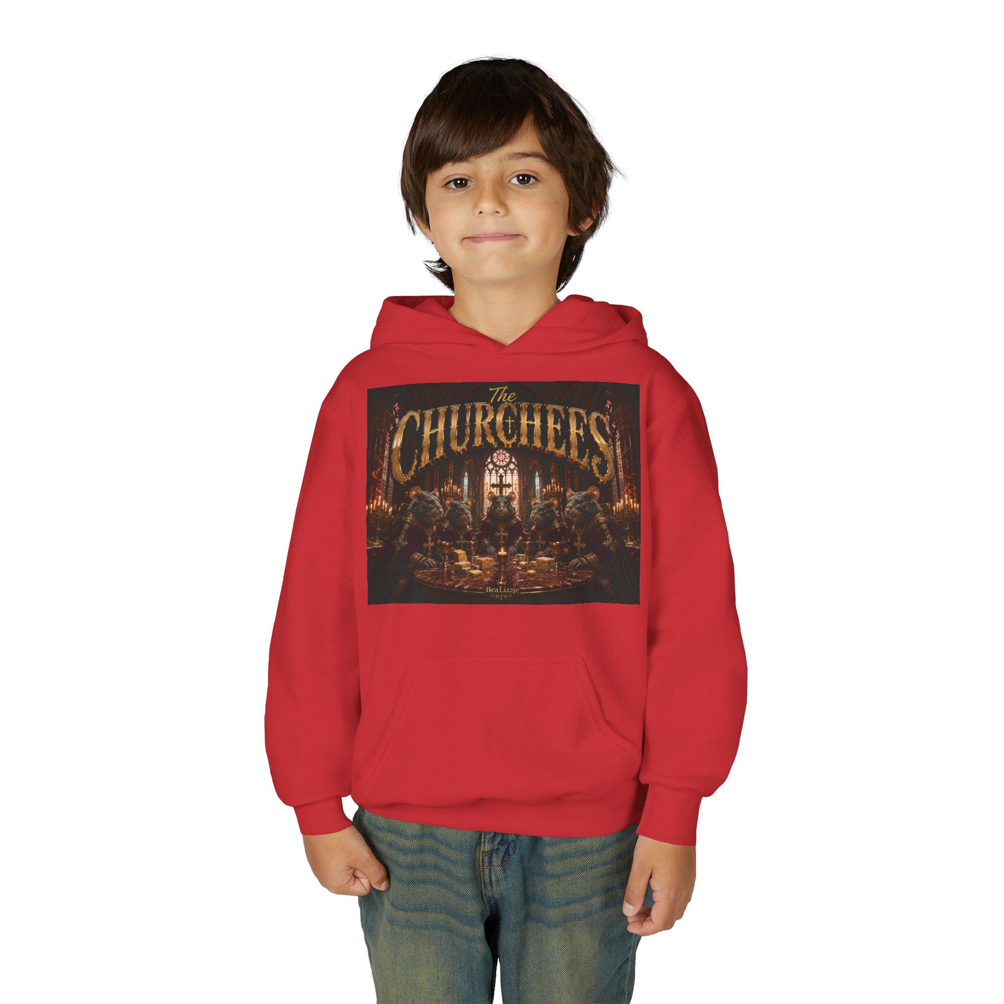 Youth Hoodie — "The Churches" Graphic