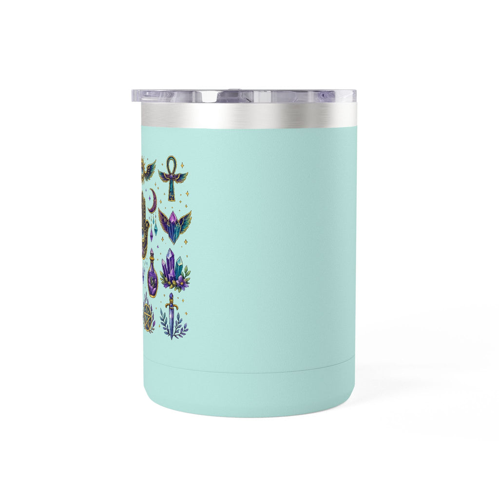 15oz Travel Mug — Purple Floral Anchor